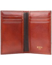 Bosca - Genuine Leather 8 Pocket Credit Card Case - Lyst