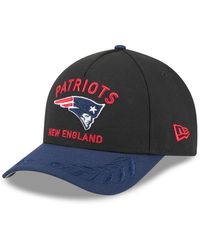 KTZ - Black/navy New England Patriots 2025 Nfl Draft 9forty A-frame M-crown Adjustable Hat - Lyst