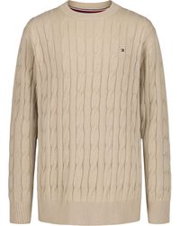 Tommy Hilfiger - Boys 8-20 Crewneck Cable Knit Sweater - Lyst