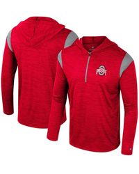 Colosseum Athletics - Ohio State Buckeyes Dozer Half-zip Windshirt - Lyst