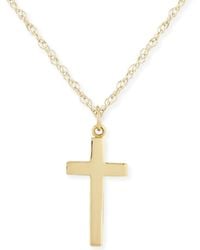 Macy's - Flat Cross Necklace Set - Lyst