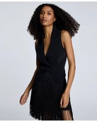 Kenneth Cole - Luxe Twill One-button Notched Collar Vest - Lyst