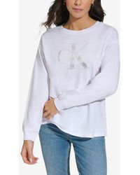 Calvin Klein - Monogram Logo Long-sleeve T-shirt - Lyst