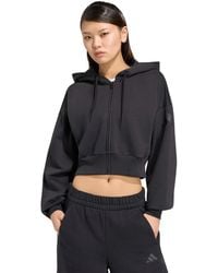 adidas - Essentials Contemporary Fleece Full-zip Hooded Jacket - Lyst