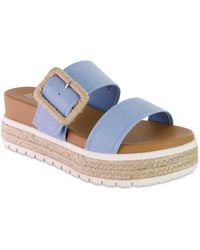 MIA - Kenzy Platform Slide Sandals - Lyst