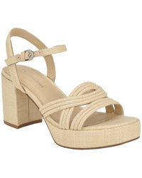 Calvin Klein - Lailly Block Heel Strappy Dress Sandals - Lyst