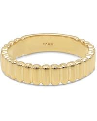 DEVATA - Ribbed Band Ring - Lyst