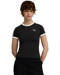 PUMA - Crew Neck Pull-on T-shirt - Lyst