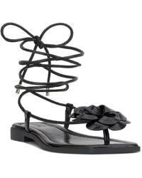 INC International Concepts - Gilma Flower Flat Sandals - Lyst