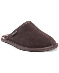 Muk Luks - Dave Printed Berber Suede Scuff Slippers - Lyst