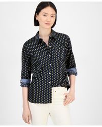 Tommy Hilfiger - Cotton Foulard Button-front Shirt - Lyst