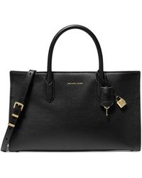 Michael Kors - Michael Scarlett Medium East West Leather Satchel - Lyst