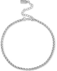 BEN ONI - Classic Anti-tarnish Wheat Chain Anklet - Lyst