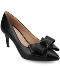 Journee Collection - Crystol Velvet Pumps - Lyst