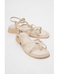 Forever & Always Shoes - Antas Strappy Leather Flat Sandals () - Lyst