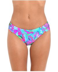 Sunshine 79 - Bottoms Swim Swirltopia Shirred Side Hipster - Lyst