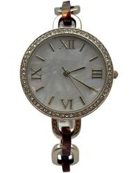 Olivia Pratt - Bracelet Style Metal And Tortoise Watch - Lyst