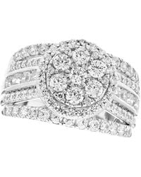 Macy's - Diamond Cluster Halo Ring (2 Ct. T.w. - Lyst