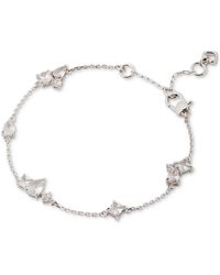 Kate Spade - Silver-tone Crystal Scatter Link Bracelet - Lyst