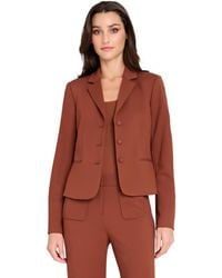 Tahari - Notch Collar Short Jacket - Lyst