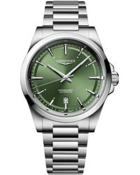 Longines - Swiss Automatic Conquest Stainless Steel Bracelet Watch 41mm - Lyst
