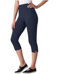 Woman Within - Plus Size Within Stretch-cotton Knit Pull-on Capri leggings - Lyst