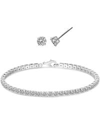 Macy's - Simulated Round Laydown Bracelet - Lyst