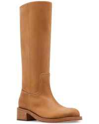 Steve Madden - Rigg03S1 Two Tone Leather Mid-Calf Boots - Lyst