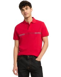 Tommy Hilfiger - Striped Chest Short Sleeve Polo Shirt - Lyst