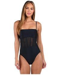 Sunshine 79 - Solids Bandeau One Piece - Lyst