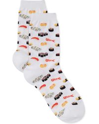 Hot Sox - Sushi Print Fashion Crew Socks - Lyst