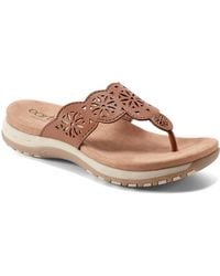 Earth - Sadie T-strap Flat Sandals - Lyst