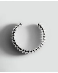 Mango - Embossed Rigid Choker Collar Necklace - Lyst