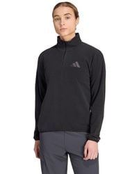 adidas - Terrex Multi Essentials Half-zip Fleece Jacket - Lyst