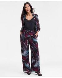 INC International Concepts - Printed Pull On Wide Leg Pants P Xs 3x Macys Exclusive - Lyst