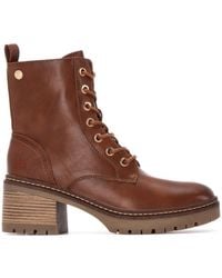 Xti - Combat Booties - Lyst