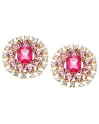 SOH - Embellished Circular Stud Earrings - Lyst