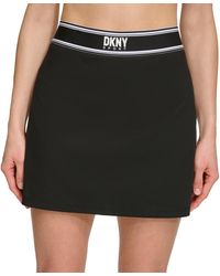 DKNY - Logo-tape Mini-length Sports Skort - Lyst