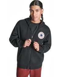 Converse - Chuck Fleece Standard Fit Hooded Sweatshirt - Lyst