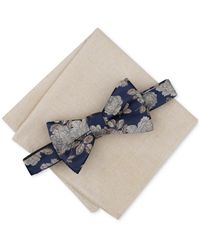 BarIII - Ellery Floral Bow Tie & Solid Pocket Square Set - Lyst