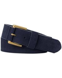 Polo Ralph Lauren - Roller-buckle Suede Belt - Lyst