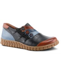 Spring Step - Neeta Colorblock Leather Slip-on Shoe - Lyst