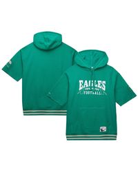 Mitchell & Ness - Philadelphia Eagles Pre-game Short Sleeve Pullover Hoodie - Lyst
