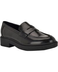 Calvin Klein - Otinya Almond Toe Penny Loafers - Lyst