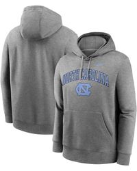 Nike - North Carolina Tar Heels Club Fleece Arch Pullover Hoodie - Lyst