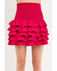 Endless Rose - Tiered Ruffle Mini Skirt - Lyst