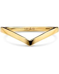DEVATA - Chevron Ring - Lyst