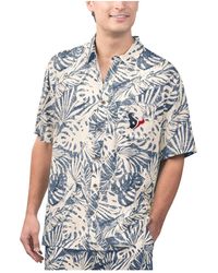 Margaritaville - Houston Texans Sand Washed Monstera Print Party Button-up Shirt - Lyst