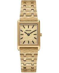 Breda - 'virgil Revival' Gold Stainless Steel Bracelet Watch - Lyst