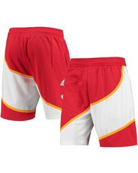 Mitchell & Ness - Atlanta Hawks 1986 Hardwood Classics 75th Anniversary Swingman Shorts - Lyst